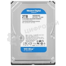 Жесткий диск HDD WD Blue 2Tb 5400rpm SATA 64Mb 3.5
