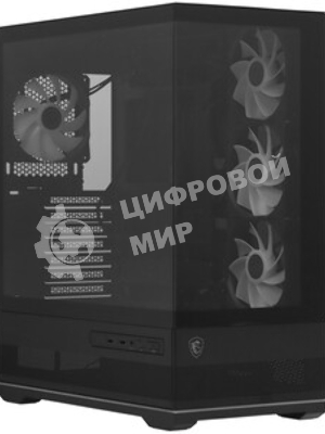 Компьютерный корпус MSI MAG Pano 110R PZ черный без БП ATX 6x120мм 7x140мм 2xUSB 3.0 1xUSB3.1 audio AirDuct bott PSU