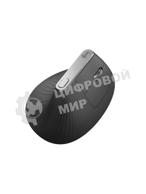 Мышь беспроводная/проводная Logitech MX Vertical графитовый, 4000 dpi, радиоканал, Bluetooth, USB, кнопки - 6
