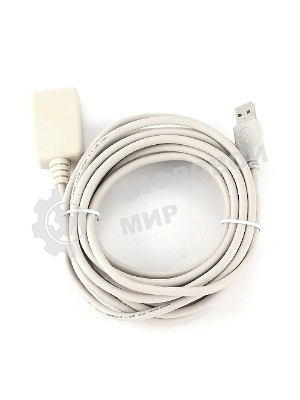 Кабель Gembird USB 2.0 удлинительный, активный 4.8м AM/AF, черный