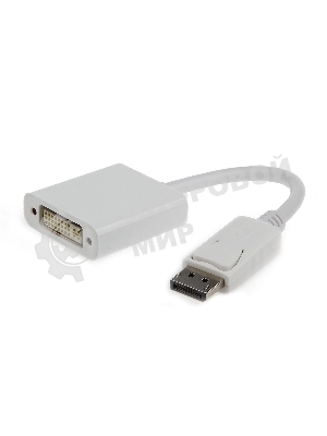 Переходник DisplayPort - DVI Cablexpert A-DPM-DVIF-002-W, 20M/19F, белый, пакет