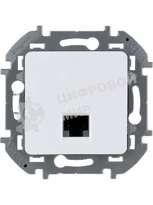 Информационная розетка RJ45 категория 6 UTP белый