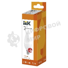 Лампа cветодиодная Iek LLE-C35-5-230-30-E14 ECO C35 свеча 5Вт 230В 3000К E14 IEK