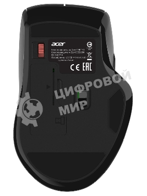 Мышь беспроводная Acer OMR170 черный, 1600 dpi, радиоканал, Bluetooth, USB, кнопки - 6