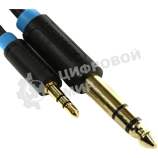Кабель Vention аудио Jack 6,5 мм M/3,5 M - 1,5 м BABBG