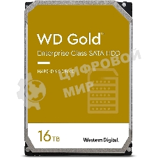 Жесткий диск Western Digital SATA 16Tb 7200RPM 6Gb/S 512MB GOLD WD161KRYZ