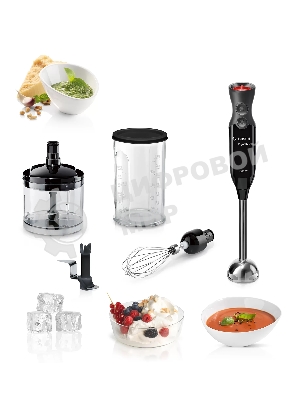 Погружной блендер Bosch MS61B6170 ErgoMixx, 1000Вт