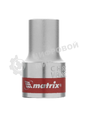 Головка торцевая Matrix 13110 10 мм, 6-гранная, CrV, под квадрат 1/2