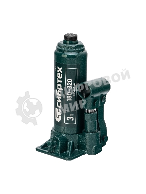 Домкрат гидравлический Сибртех бутылочный, 3т, 180-320 мм, в пластиковом кейсе