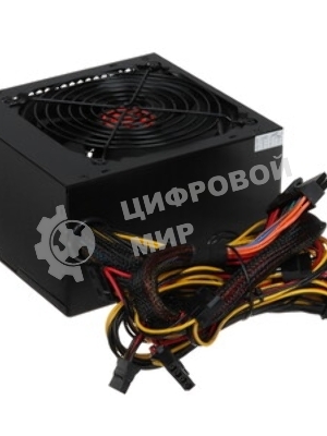 Блок питания Ginzzu CB650 12CM черный,24+4p,2 PCI-E(6+2), 4*SATA, 3*IDE,оплетка MB, кабель питания