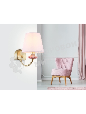 Настенный светильник Ambrella light LH75027 GD/PI золото/розовый E14 max 40W 240*150*240