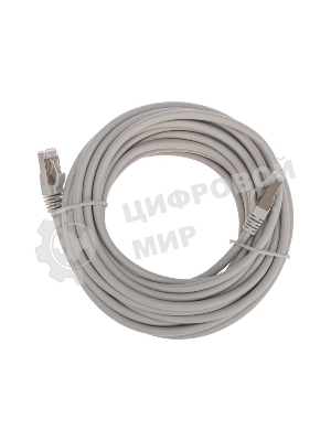 Патч-корд S/FTP Rexant cat.6a (10G), RJ45-RJ45, неэкранированный, 28AWG, LSZH, серый, 7 м
