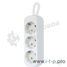 Удлинитель Defender E350 белый 5.0 м, 3 розетки 