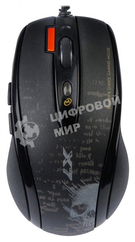 Мышь проводная A4Tech F5 черный, 3000 dpi, USB, кнопки - 7