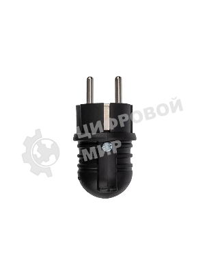 Вилка Rexant угловая влагозащищенная, с/з, 16 А, IP44 каучук