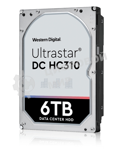 Жесткий диск Western Digital HGST SAS 3.0 6Tb 0B36047 HUS726T6TAL5204 Ultrastar 7K6 (7200rpm) 256Mb 3.5