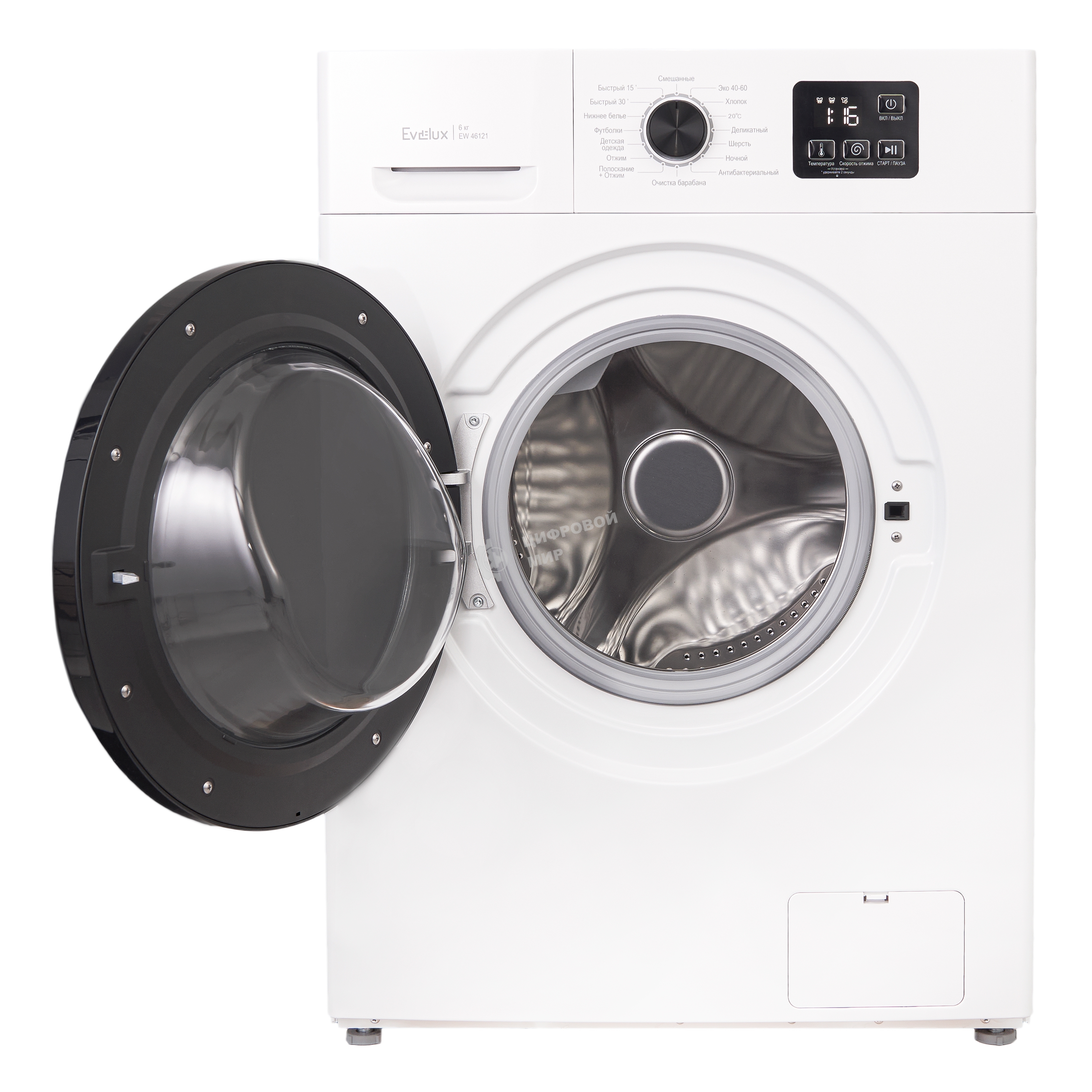 Стиральная машина Evelux EW 46121 белый загр.фронтальная макс.:6 кг 1200об/мин класс: А++