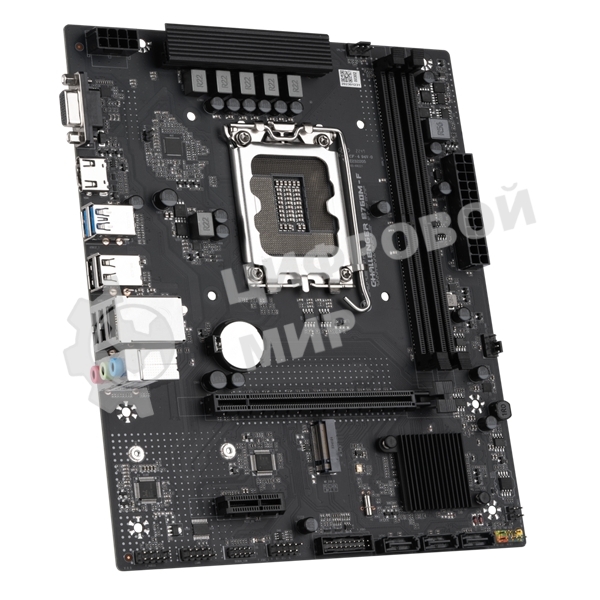 Материнская плата Maxsun Challenger B760M-F, LGA 1700, Intel B760, 2xDDR4, 3xSATA III, 2xM.2, 1xPCIe 4.0 x16, 1xHDMI, 1xVGA, 1xRJ-45 1Gb LAN, 2xUSB 3.2 Gen 1, 4xUSB 2.0, 3x3.5 мм, 5.1, mATX