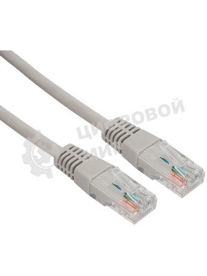 Пaтч-корд U/UTP Rexant, cat.5e, RJ45-RJ45, неэкранированный, LSZH серый, 3м
