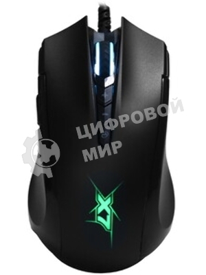 Мышь проводная A4Tech X89 черный, 2400 dpi, USB, кнопки - 8
