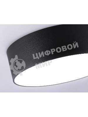 Потолочный светодиодный светильник Ambrella light FV5522 BK черный LED 26W 4200K D220*58 (Без ПДУ)