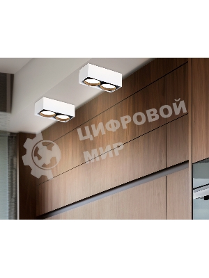 Светильник накладной TN70872/2 WH/BK белый/черный GX53/2 max 12W 185*92*62