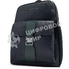 Рюкзак Piquadro Materia CA7263W151/BLUVE синий/зеленый натур.кожа