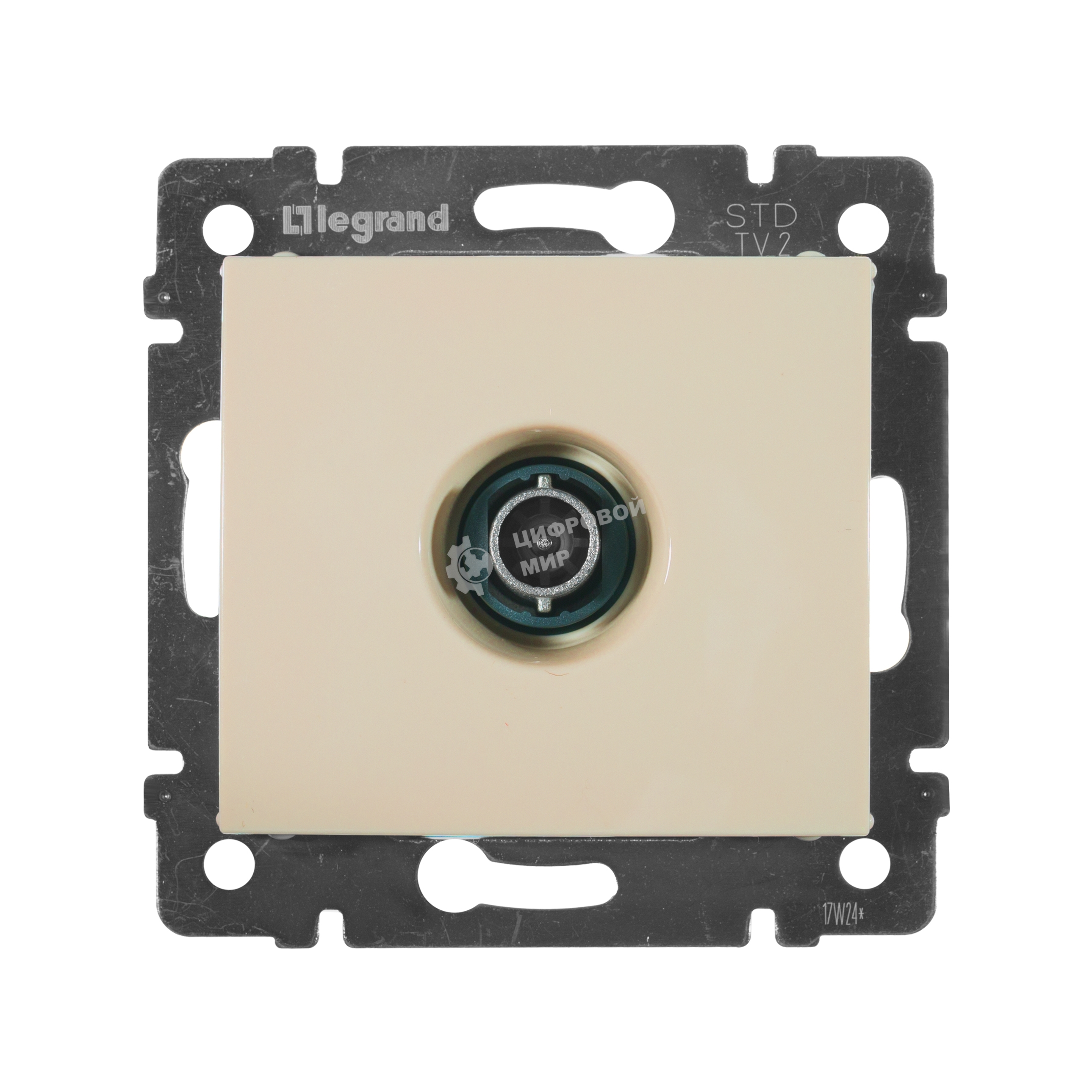 Телевизионная розетка Legrand Valena 774330, оконечная, крем, 10 дБ