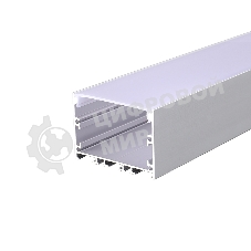 Комплект врезного алюминиевого профиля с рассеивателем Rexant 62х32 мм, 2 м