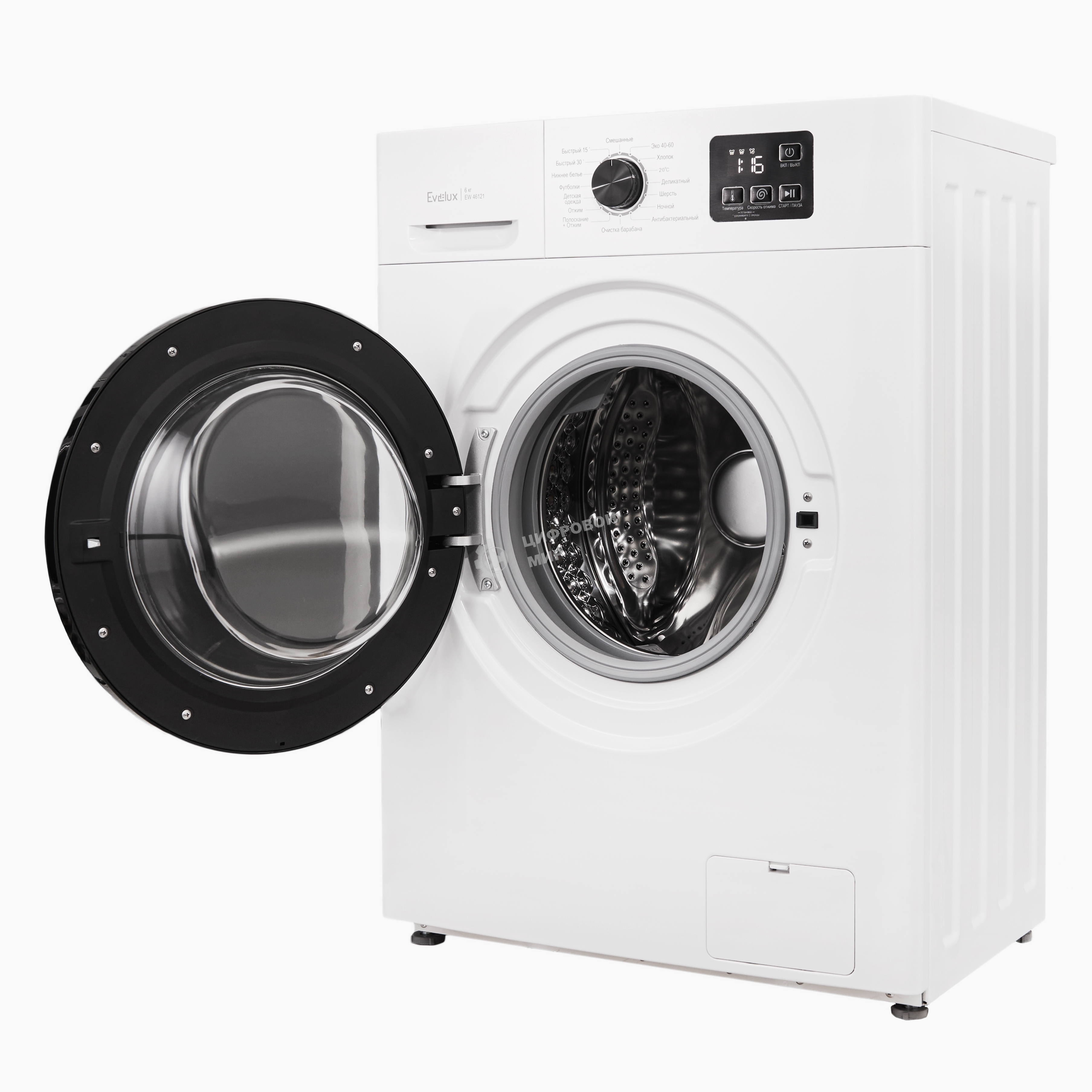 Стиральная машина Evelux EW 46121 белый загр.фронтальная макс.:6 кг 1200об/мин класс: А++