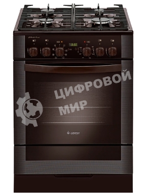 Плита комбинированная Gefest ПГЭ 6502-03 0045 коричневый, конфорок 4 газовых, духовка 55 л, 60 см x 85 см x 60 см