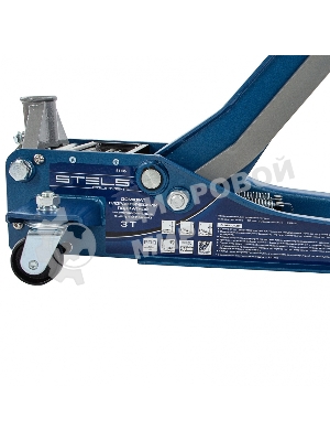 Домкрат гидравлический подкатной Stels 51136, быстрый подъем 3т low profile quick lift 75-515 мм про