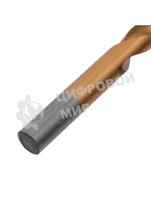 Сверло по металлу Matrix, 9 мм, HSS, нитридтитановое покрытие, цилиндрический хвостовик