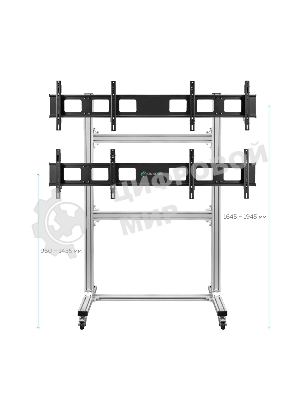 Напольный мобильный стенд ONKRON FSPRO2L-22 для видеостен 2х2 4 x 40”- 50