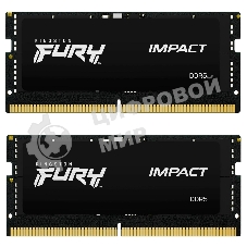 Оперативная память Kingston Fury Impact, DDR5, 32GB (2x16GB), 5600MHz, CL40, SO-DIMM