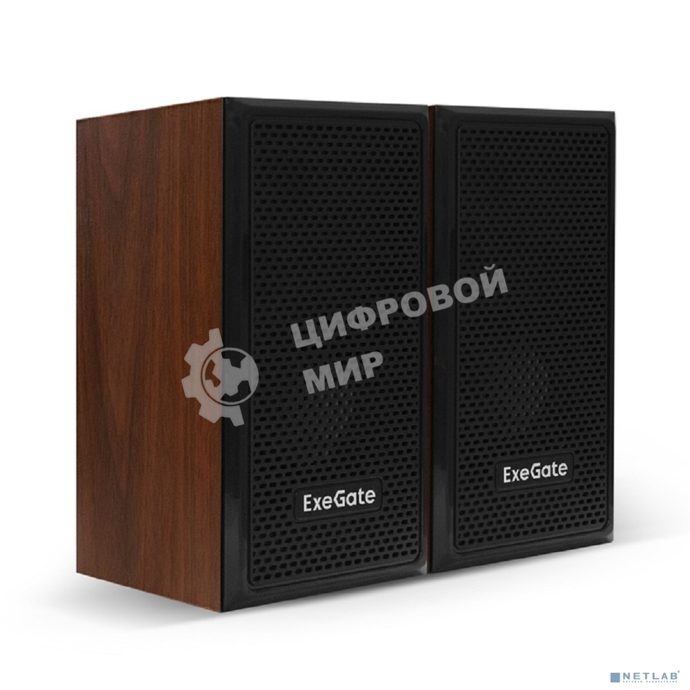 Акустическая система 2.0 ExeGate EX287058RUS Tango 312 (питание USB, 2х3Вт (6 Вт RMS), 80-20000Гц, светлое дерево)