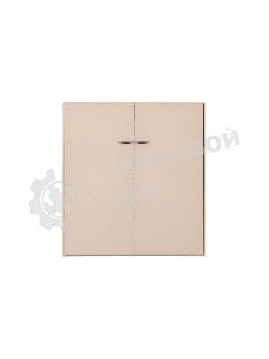 Выключатель KRANZ STRONG 2 кл проходной (переключатель) с подсветкой 10А с/у шелк