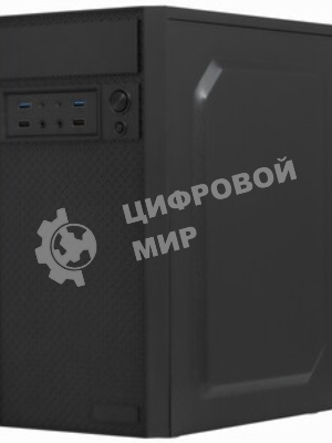 Компьютерный корпус Minitower ExeGate BAA-109U2-AAA450 (mATX, AAA450 8см, 2*USB+2*USB 3.0, аудио, черный)