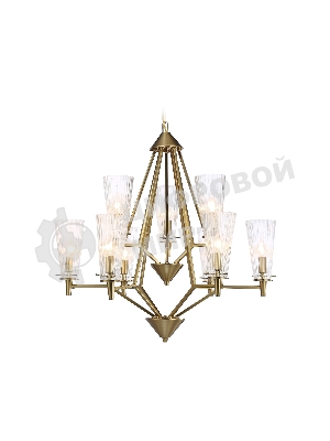 Светильник Ambrella light TR3233/6+3 BS/FR латунь/белый матовый E14*9 max 40W D730*720