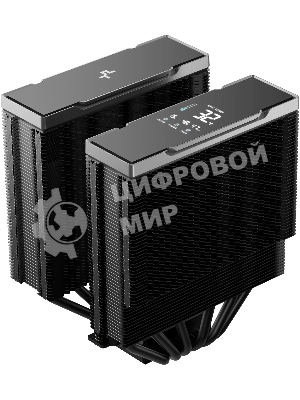 Кулер для процессора DEEPCOOL AK620 G2 DIGITAL NYX LGA1851/1700/1200/115X/AM5/AM4 (8шт/кор, TDP 260W, PWM, DUAL Fan 120мм, 6 тепл. трубок, Copper Base, черный) RET (R-AK620G2-BKNNMN-GJD-1)