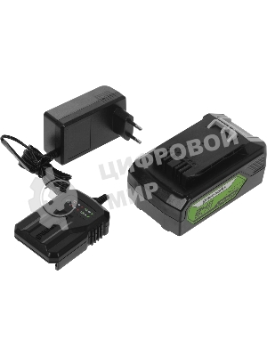 Цепная пила аккумуляторная GreenWorks GD24CS30K4, 24V, 30 см, бесщеточная, c АКБ 4 А·ч и ЗУ (2007007UB)