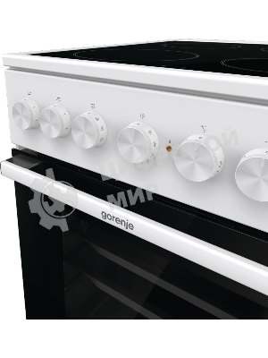 Плита электрическая Gorenje GEC5B41WG белый, конфорок 4 электрических, духовка 62 л, 50 см x 85 см x 59.4 см