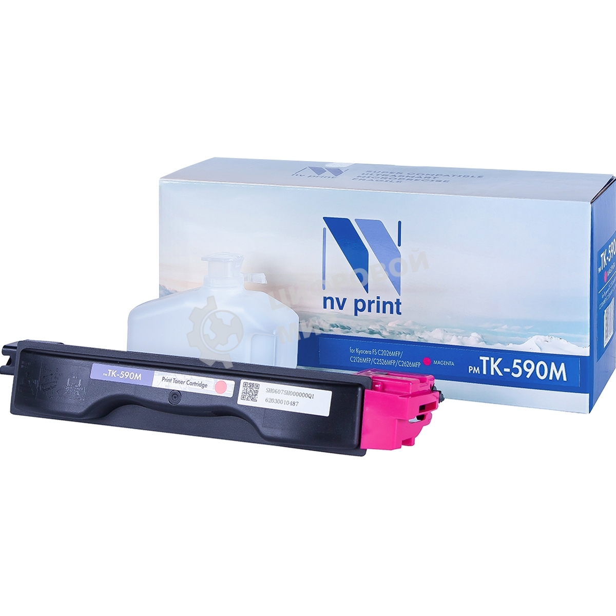 Картридж NVPrint совместимый Kyocera TK-590 Magenta для FS C2026MFP/C2126MFP/C2526MFP/C2626MFP (5000k)