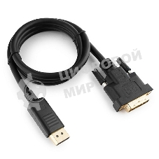 Кабель DisplayPort-DVI Gembird/Cablexpert 1м, 20M/19M, черный, экран, пакет