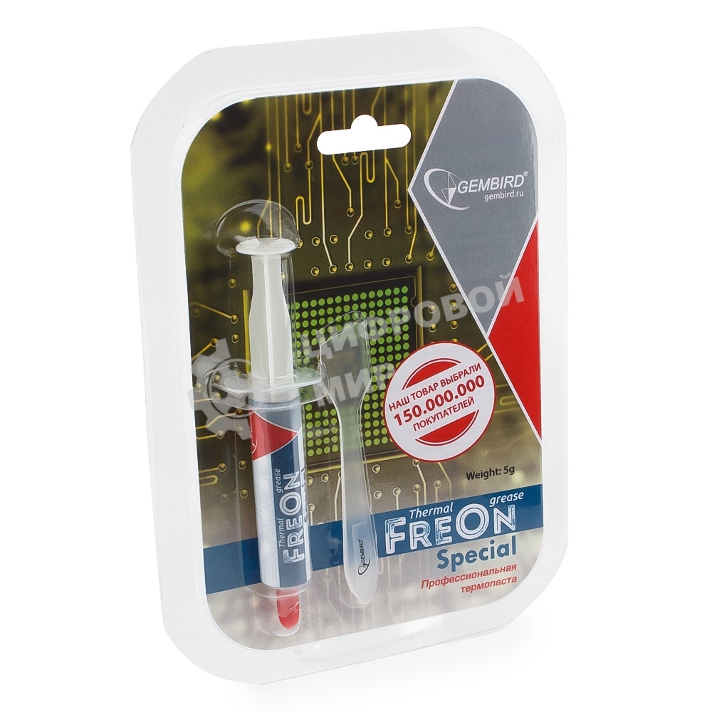 Термопаста Gembird FreOn Special GF-11-5 для радиаторов, 5гр, шприц