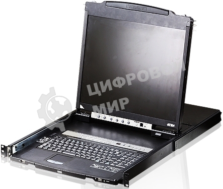 Переключатель KVM Консоль управления 16-портовый LCD 19