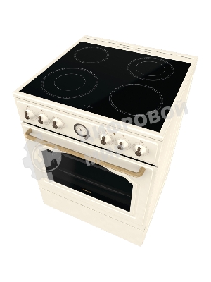 Плита электрическая Gorenje GECS6B70CLI бежевая, конфорок 4 электрических, духовка 71 л, 60 см x 85 см x 60 см