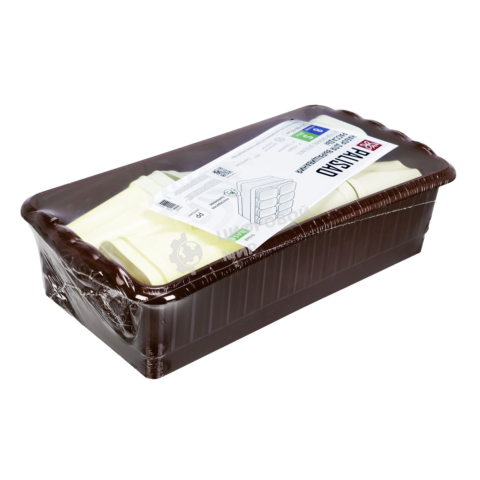 Набор для рассады Palisad поддон 322х166х82 мм, 8 горшочков по 250 мл с выдвижным дном