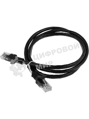 Патч-корд Premier PP6U-1M/BK 10000Гбит/с UTP 4 пары cat.6 CCA molded 1м черный RJ-45 (m)-RJ-45 (m)