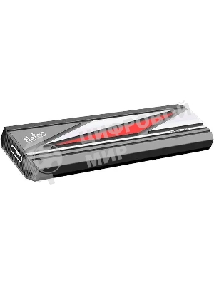 Внешний SSD Netac ZX20L, 2TB, USB 3.2 Gen 2 Type-C, R/W 2000/1800, черный/красный